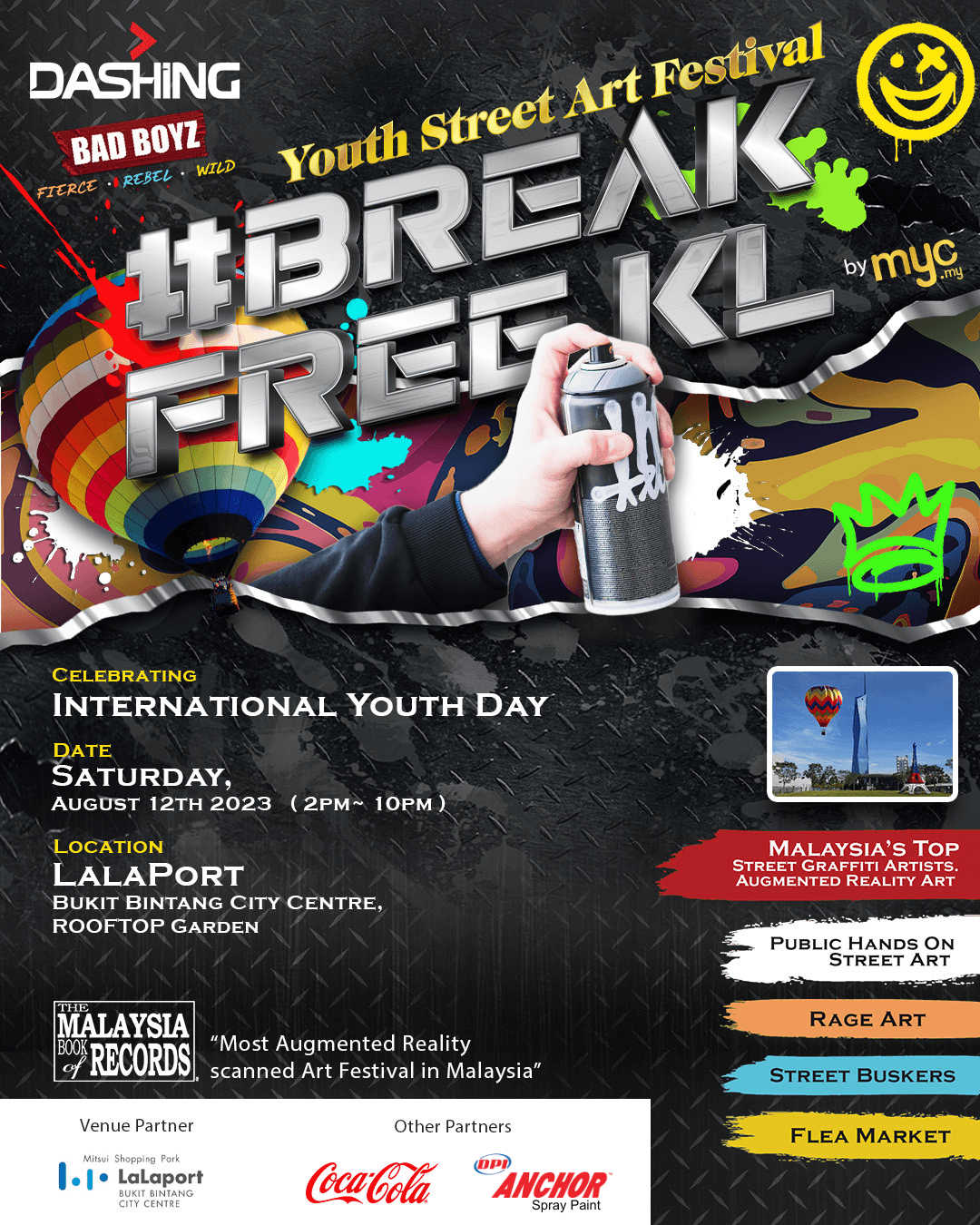 Dashing #BreakFreeKL Youth Street Art Festival
